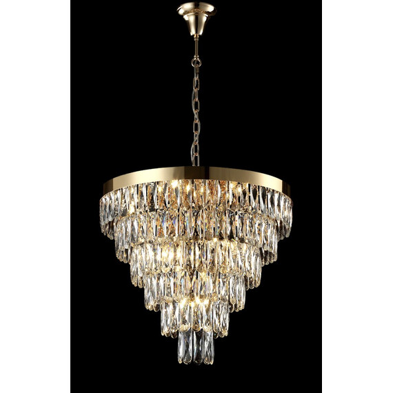 Люстра Crystal Lux ABIGAIL SP-PL15 D620 GOLD/TRANSPARENT, фото , изображение 5